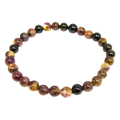 Гривна Тъмен Цветен Турмалин Топче 7 мм
