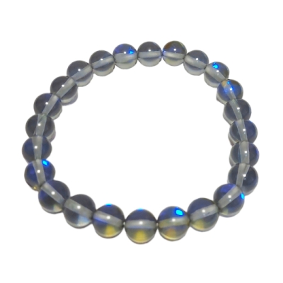 Гривна Танзанийска Аура Аква Кварц Гланц Топче 8 мм