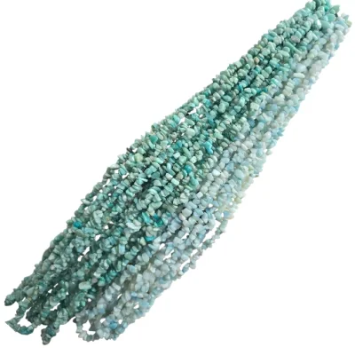 Наниз Чипс  Амазонит 80 см Качество ААА