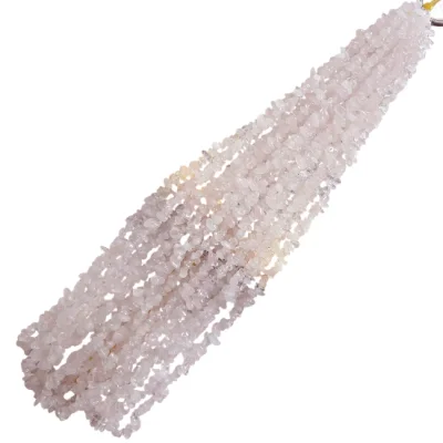 Наниз Чипс Розов Кварц 80 см