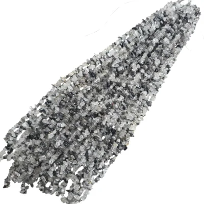 Наниз Чипс Турмалин в Кварц, Стрелите на Амур 80 см 