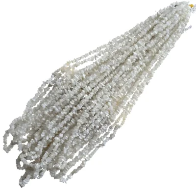 Наниз Чипс Бял Лунен Камък 80 см 