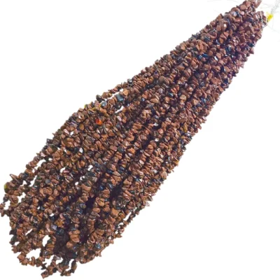 Наниз Чипс Махагонов Обсидиан 80 см 