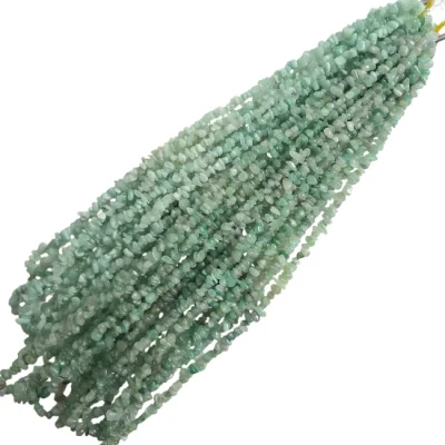 Наниз Чипс  Зелен Авантюрин 80 см