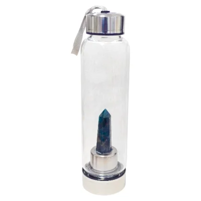 Бутилка за Зареждане на Вода с Кристал Син Апатит