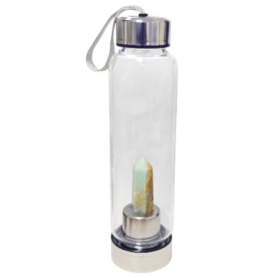 Бутилка за Зареждане на Вода с Кристал Амазонит