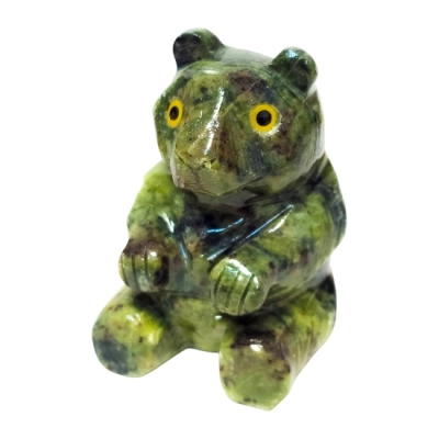 Фигурка Мече от Серпентинит