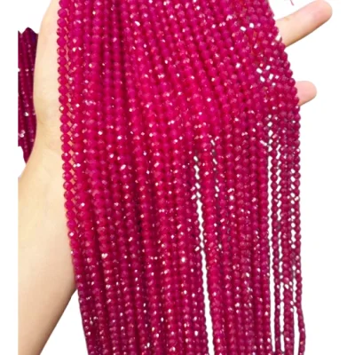 Наниз Рубин Фасетирано Топче 4 мм