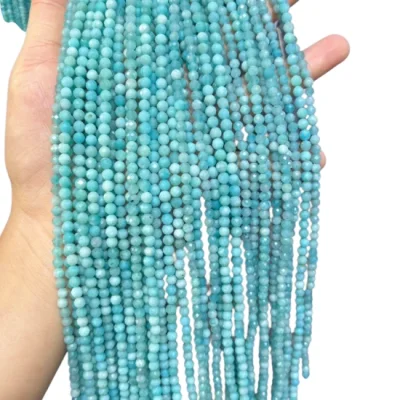 Наниз Амазонит Фасетирано Топче 4 мм