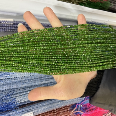 Наниз Хромдиопсид Фасетирано Топче 4 мм