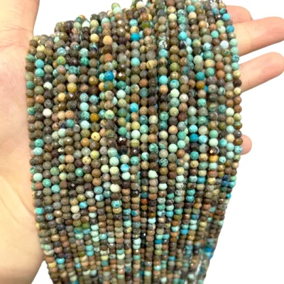 Наниз Мексикански Тюркоаз Фасетирано Топче 4 мм
