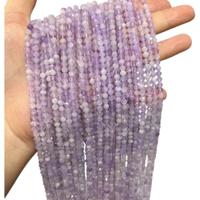 Наниз Аметист Фасетирано Топче 4 мм