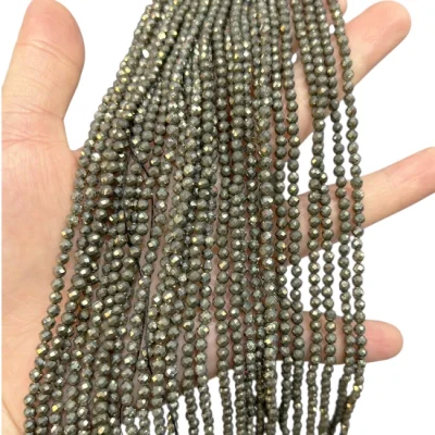 Наниз Пирит Фасетирано Топче 4 мм