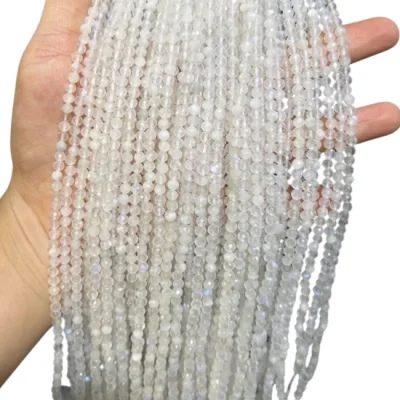 Наниз Лунен Камък Фасетирано Топче 4 мм