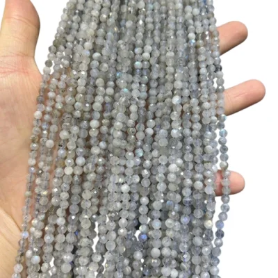 Наниз Лабрадорит Фасетирано Топче 4 мм