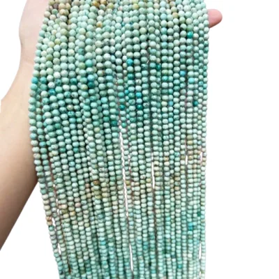 Наниз Американски Тюркоаз Фасетирано Топче 4 мм