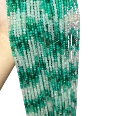 Наниз Редуващ се Ахат Фасетирано Топче 4 мм