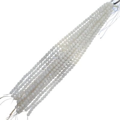 Наниз Бял Лунен Камък Топче 8 мм 