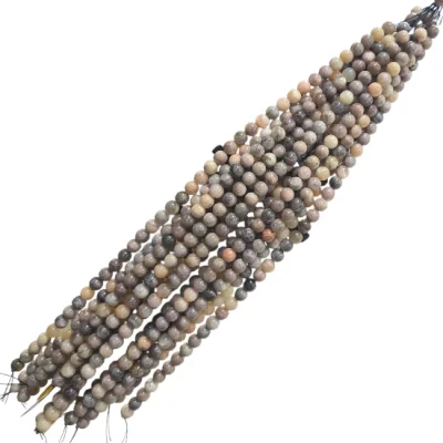 Наниз Черен  Лунен Камък Топче 10 мм 