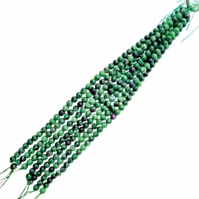 Наниз Рубин в Цоизит Топче 8 мм 