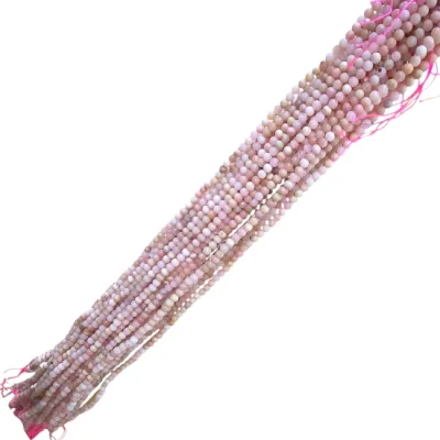 Наниз Розов Перуански Опал Топче 4 мм 