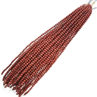 Наниз Червен Яспис Топче 6 мм 