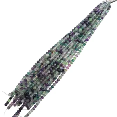 Наниз Рейнбоу Флуорит Топче 8 мм 