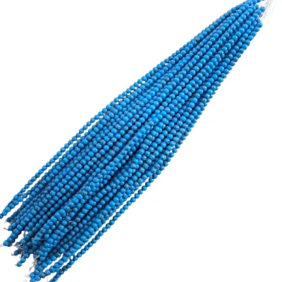 Наниз Тъмен Тюркиз Топче 6 мм 