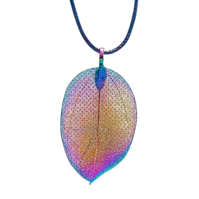 Галванична Бижутерия Медальон - "Титанова Аква Аура"