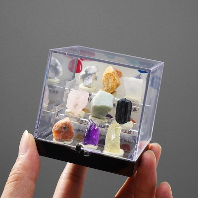 Детски колекционен комплект - 9 бр. Минерали и Кристали