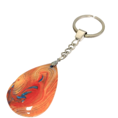 КЛЮЧОДЪРЖАТЕЛ СНЕЖИНКОВ ОБСИДИАН