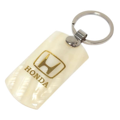 Ключодържател Седеф Плочка със Златна Инкрустация на Емблемата на HONDA