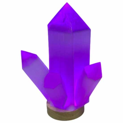 Лампа от Селенит Кристали "Мултиколор Фън Шуй"