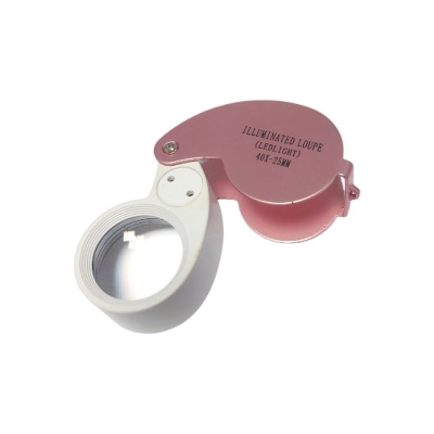 Полева (теренна) лупа + LED лампа, 40x