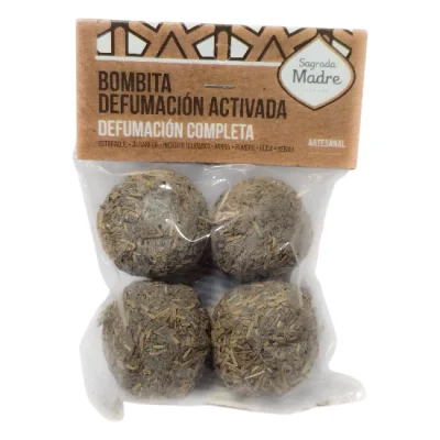 "Бомбичка" за Прикадяване със Сторакс, Камфор,  тамян (Маслина), Смирна, Розмарин, Рута, Бенджуй 4 бр