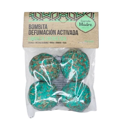 "Бомбичка" за Прикадяване с Лавандула, Тамян Олибанум, Мира, Ромеро, Рута - Енергийно Прочистване 4 бр