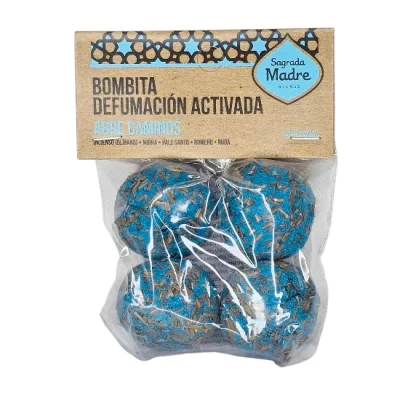 "Бомбичка" за Прикадяване с Тамян Олибанум, Мира, Пало Санто, Ромеро, Рута - за Отваряне на Пътя 4 бр