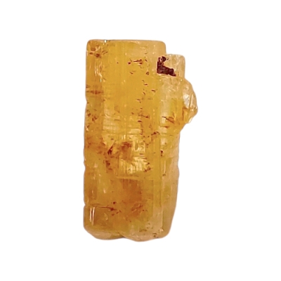 Голям Прозрачен Кристал с Връх Империал Топаз, Златист Топаз