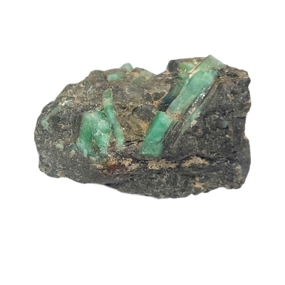 Друза Кристали Изумруд, Смарагд в Биотит, Кварц