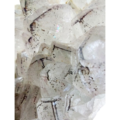 Холандит в Планински Кристал с Фантомни Кристали