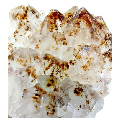 Какоксенит в Аметист, Планински Кристал, Ахат и Селадонит