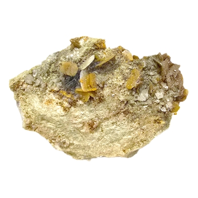 Вулфенит с Калцит