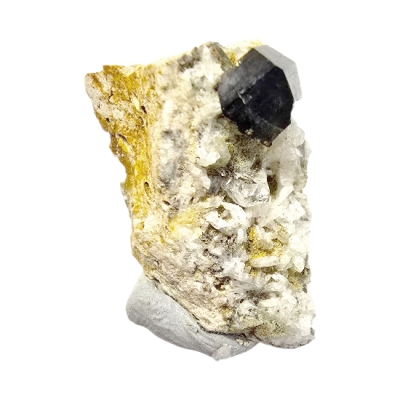 Анатаз Кристал върху Адулар и Планински Кристал