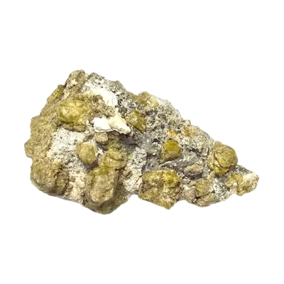 Везувианит с Воластонит, Калцит и Гранат Гросулар