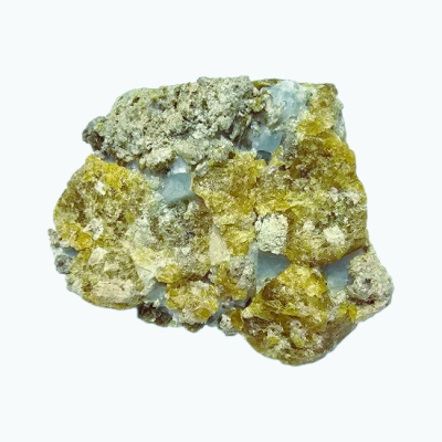 Везувианит с Воластонит, Калцит, Гранат Гросулар и Доломит