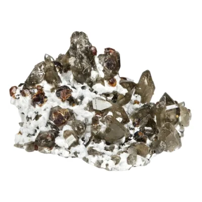 Спесартин, Микроклин, Опушен Кварц