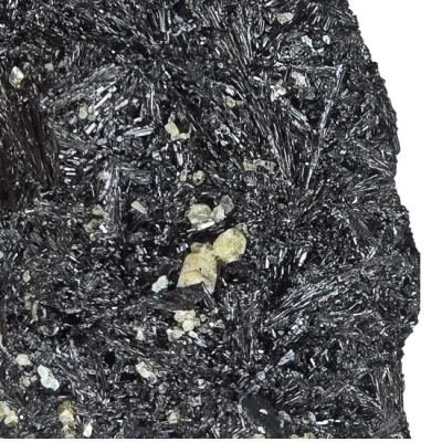 Апатит върху Турмалин и Адулар