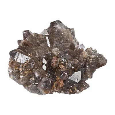 Друза Опушен Кварц с Включения от Хематит