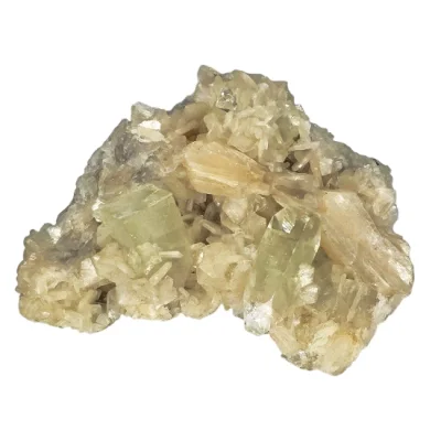 Друза Стилбит със Зелен Апофилит