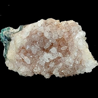 Друза Скептровидни кристали от Аметист с Планински Кристал 